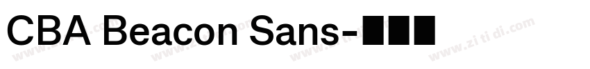 CBA Beacon Sans字体转换 CBA Beacon Sans字体转换